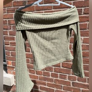 Off The Shoulder Ribbed Top